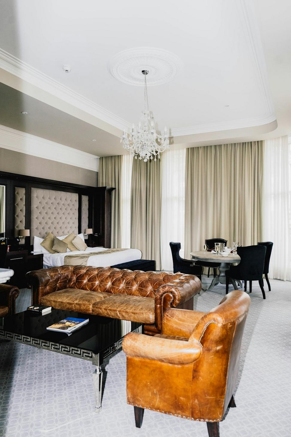 Luxurious hotel suite